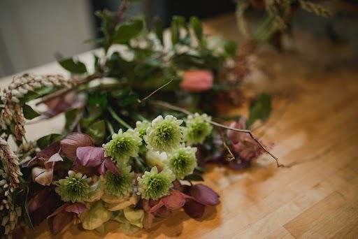 Flowers ready for bouquet making